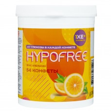Конфеты таблетированные HYPOFREE 54 шт по 4 гр. Апельсин 